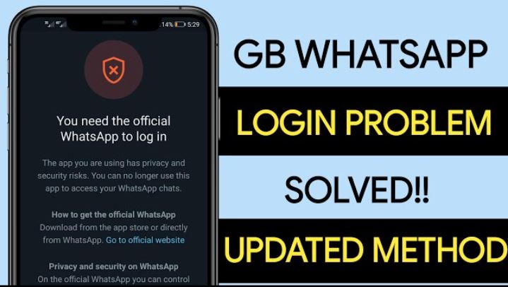 GBWhatsApp Login Issues